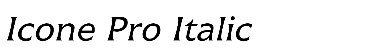 Icone Pro Italic